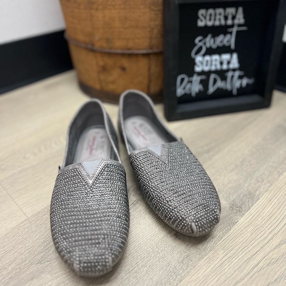 Bob Grey/Silver Sparkle Shoe